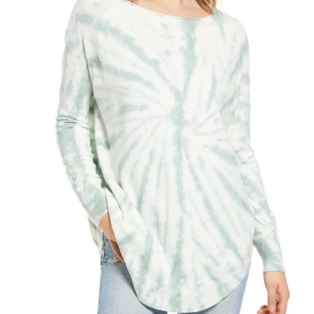 Blank NYC, women’s top, green and white, size large